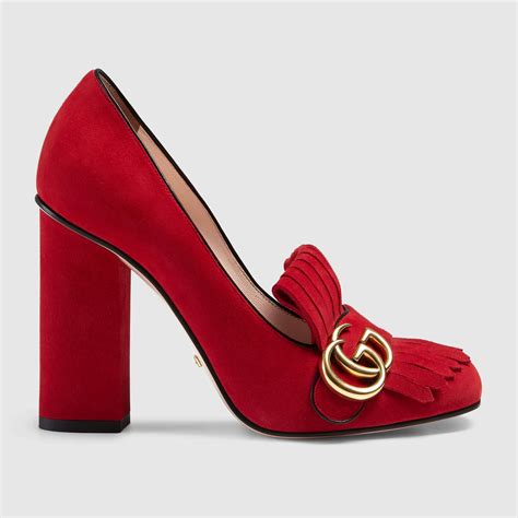 scarpa gucci slip on rosse